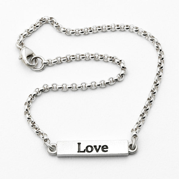 inspirational bar bracelet