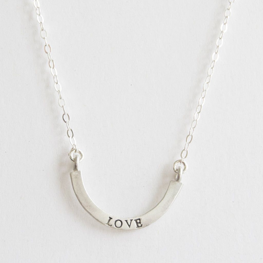 love cup half full necklace