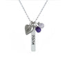 ahava/love judaic word bar necklace