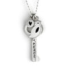 medium peace/hebrew key with bird combination necklace {starts at $90}