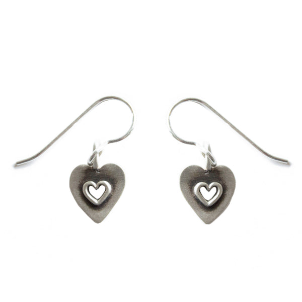 heart milagro earrings