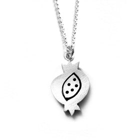 pomegranate naive necklace