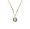 14k gold mini faceted dot necklace {starts at $100.00}
