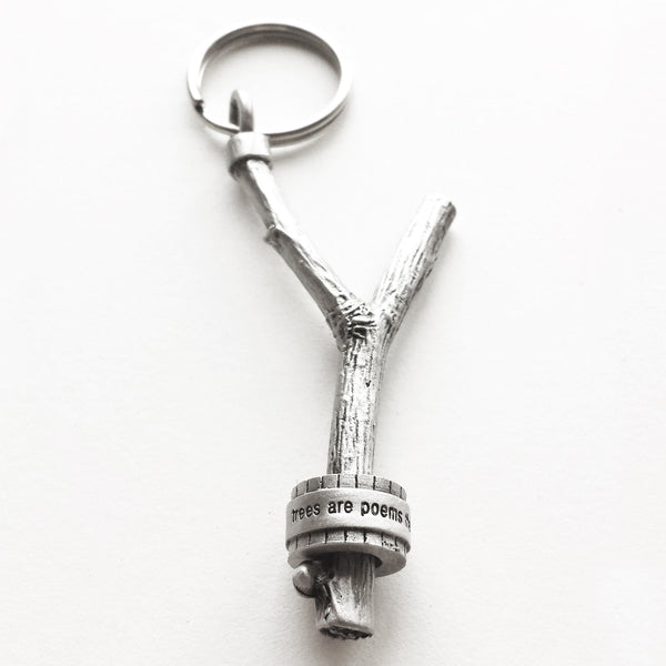 poem prayer wheel keychain