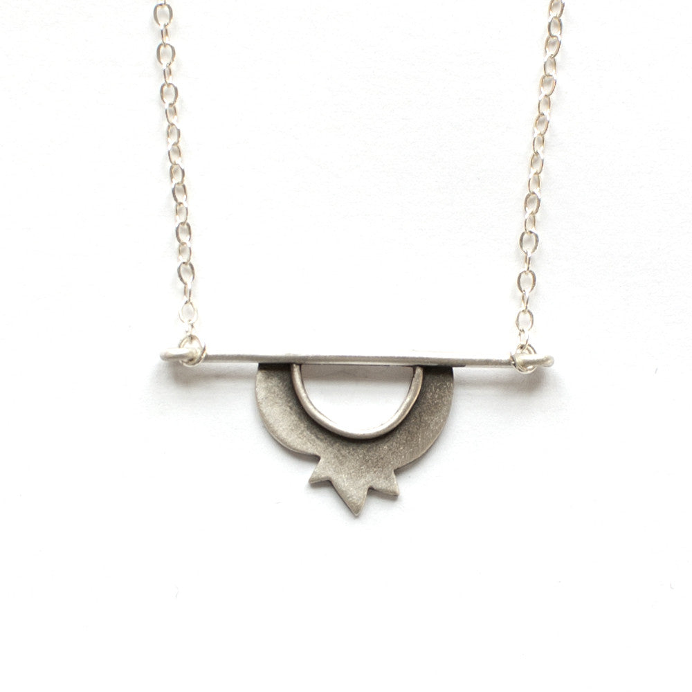 pomegranate horizon necklace