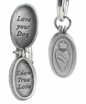 pup love locket keychain