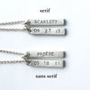 personalized hebrew bar combination necklace {starts at $104}