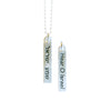 shema/hear o israel judaic word bar necklace