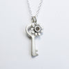 small simple key botanical combination necklace {starts at $54}