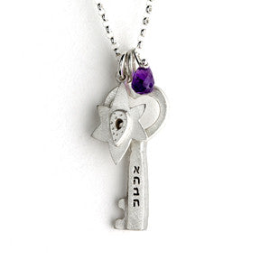 small love/hebrew key with star combination necklace {starts at $82}