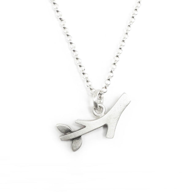 small branch necklace