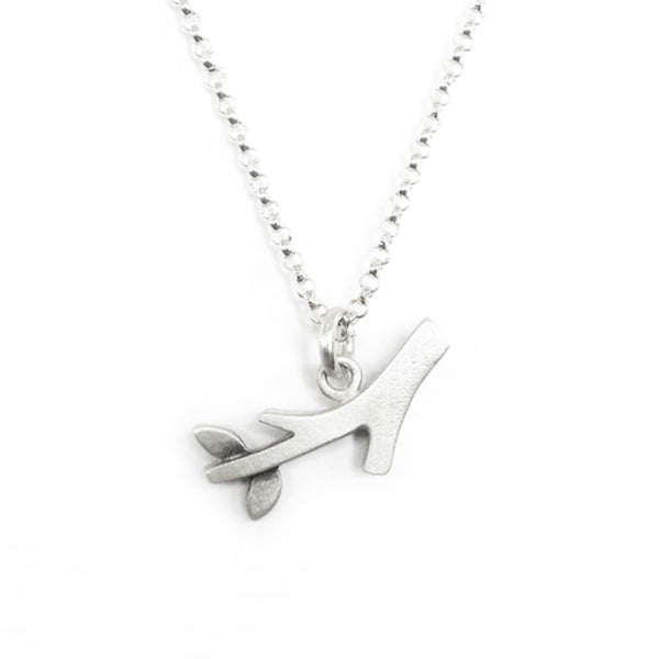 small branch necklace