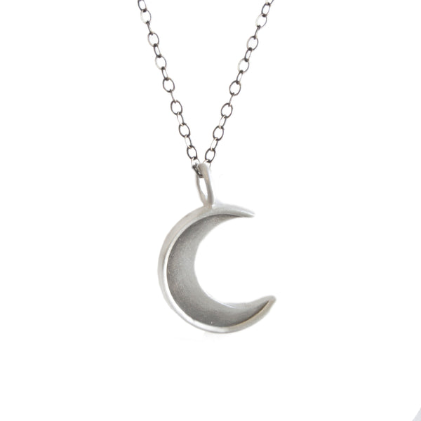 small crescent necklace