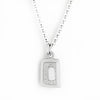 small rectangle necklace