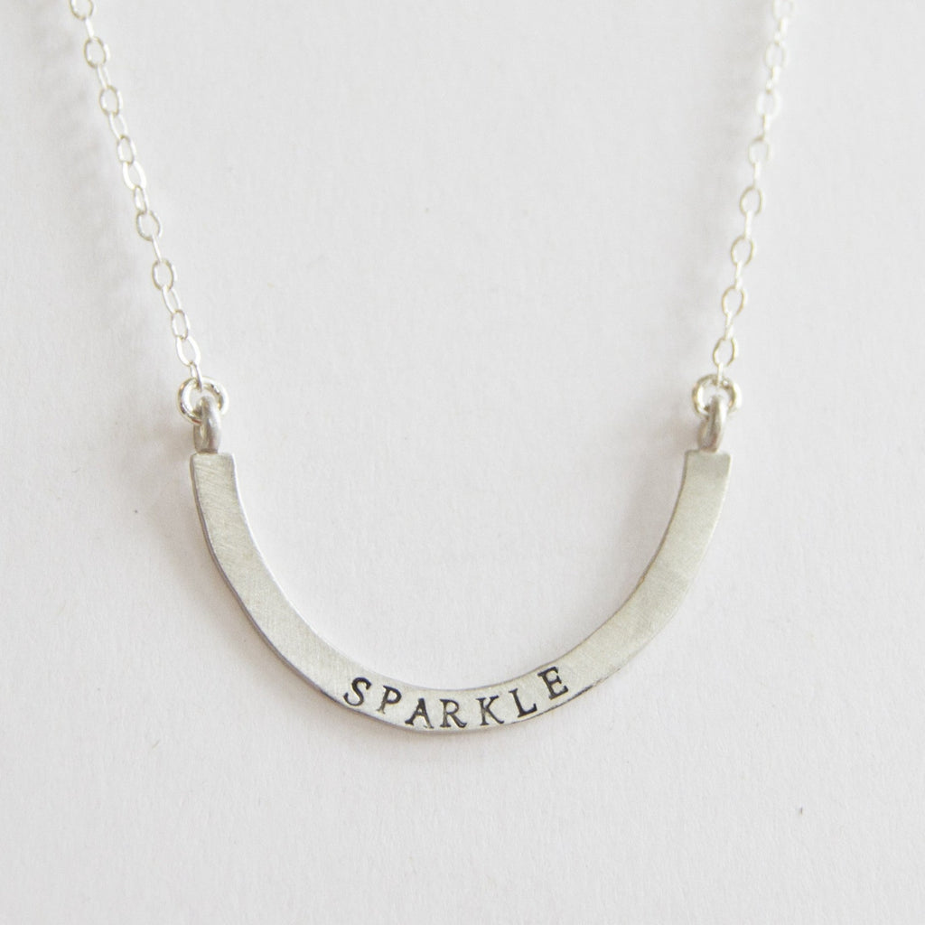 sparkle cup half full necklace
