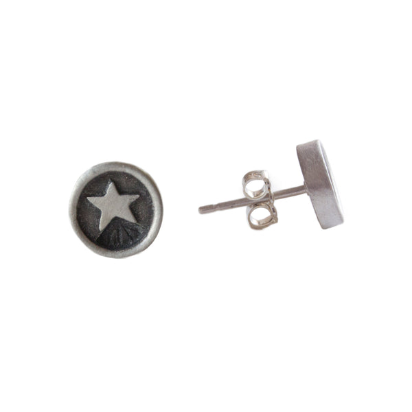 Star Circle Earrings