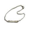 tikkun olam judaic word bar bracelet