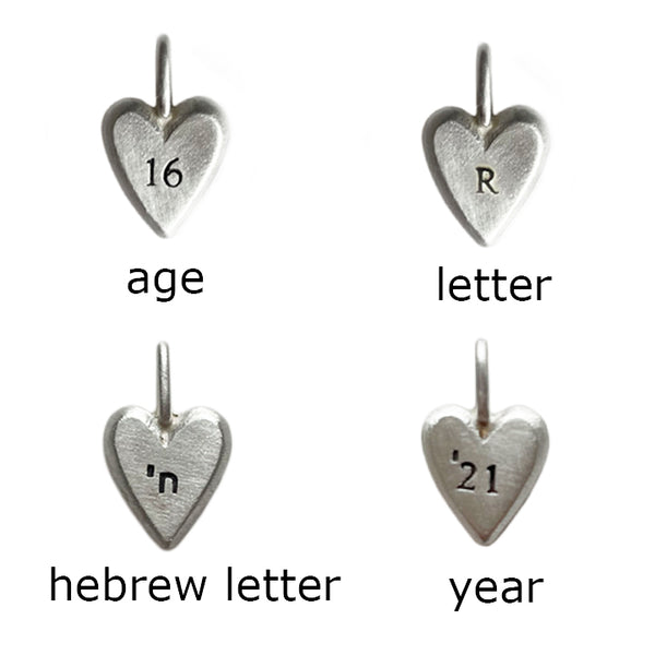 extra sterling silver tiny heart charm