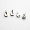 extra sterling silver initial tiny dot charm