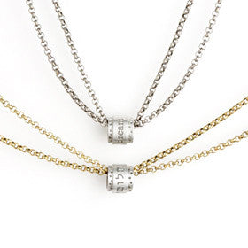 english word bead necklace
